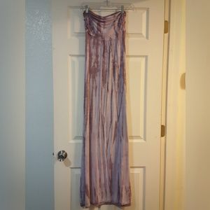 RECYCLED Guess Tie Dye Strapless Maxi
